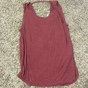 Athleta open back workout tank women’s size small mauve